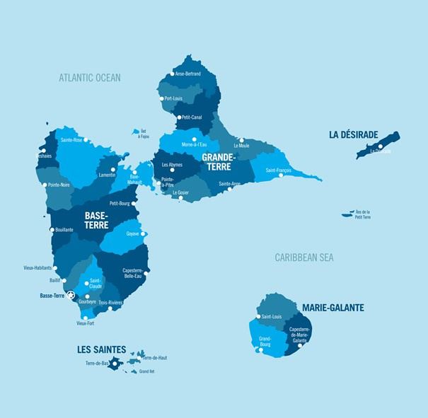 Carte Guadeloupe